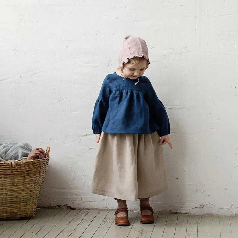 Chic Back Bow Tie Linen Shirt Girls 2026 New Solid Color Casual Loose Baby Kids Long-Sleeved Blouse Autumn Clothes The jack market .AU The jack market .AU Mum & Kids: Essential Products for Every Family $ 45 14:350853#White;200000463:200169197#110cm;200007763:201336100