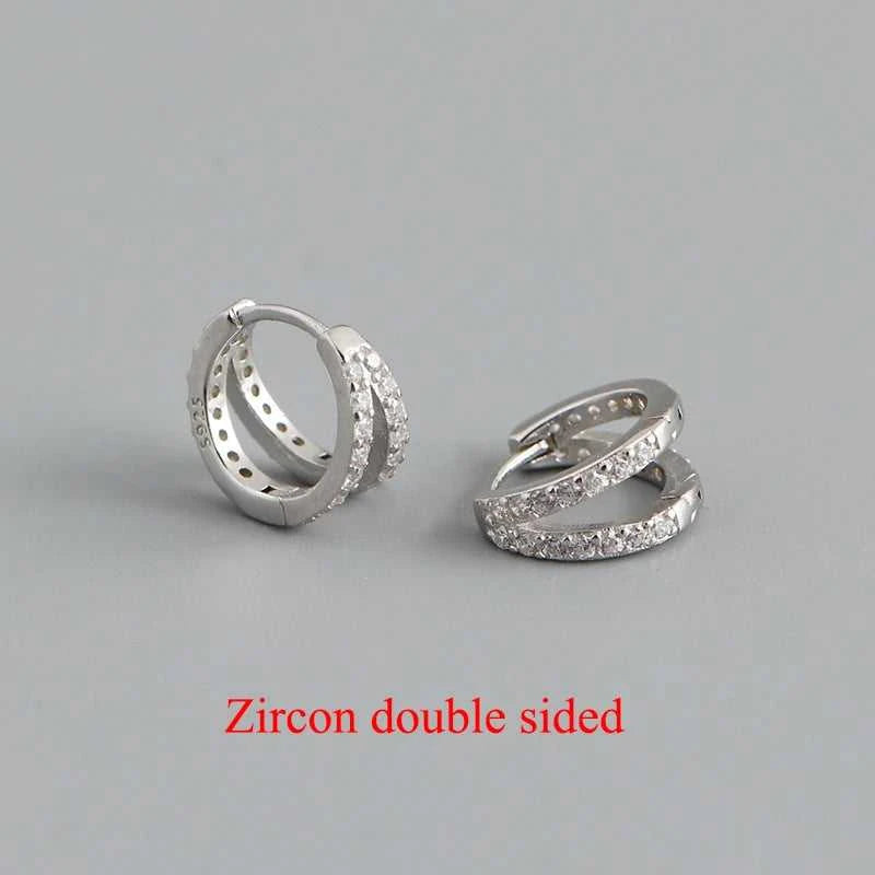 WANTME 925 Sterling Silver Simple Glossy Double Ear Buckle for Women Unique Charm Party Hoop Earrings Fine Jewelry Accessories The jack market .AU The jack market .AU Jewellery & Chains $ 72 200000226:865#MEJ518-Gold