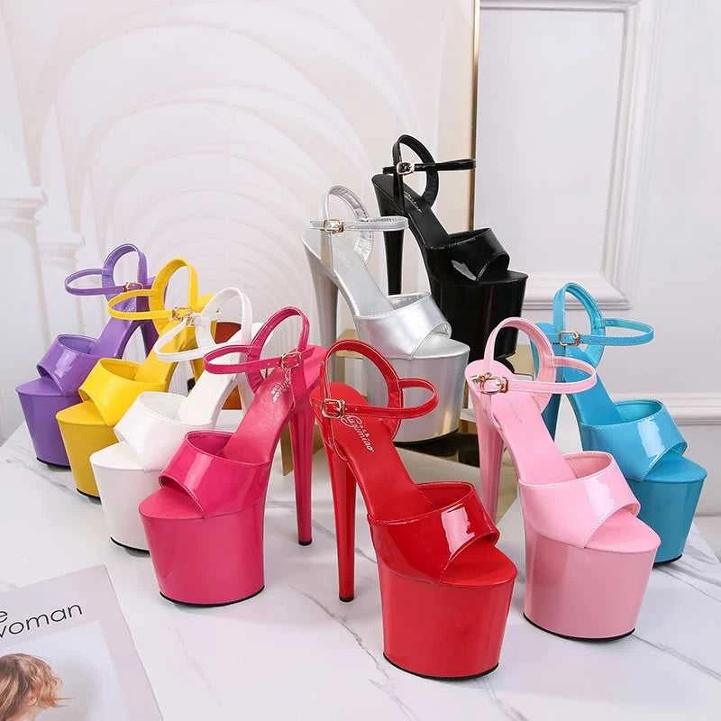 2022 Stripper Pole Dance Shoes High Heels Women Sexy Show Shoes Party Club 13 15 17CM Sandals Platform High-heeled Shoes Wedding The jack market .AU The jack market .AU Step Up Your Style: Trendy Shoes for Every Occasion! $ 94 14:366#Blue leopard;200000124:3434