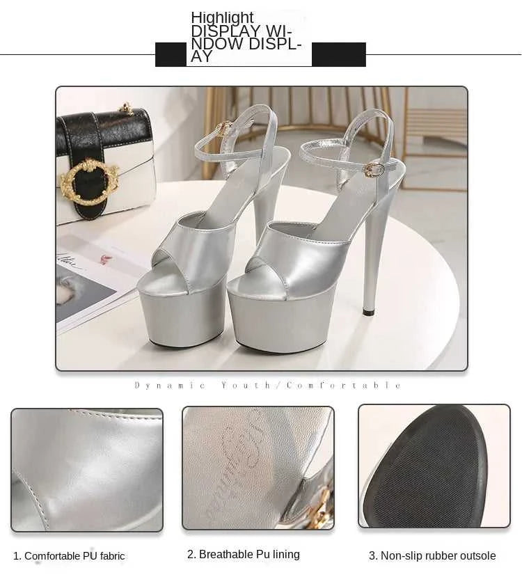 2022 Stripper Pole Dance Shoes High Heels Women Sexy Show Shoes Party Club 13 15 17CM Sandals Platform High-heeled Shoes Wedding The jack market .AU The jack market .AU Step Up Your Style: Trendy Shoes for Every Occasion! $ 94 14:366#Blue leopard;200000124:3434