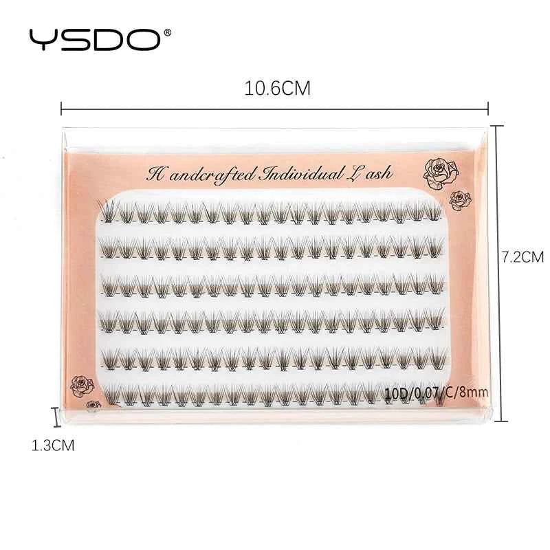 Fluffy 3D Eyelash Extensions - 10/20/30D Individual Soft & Dramatic Lashes for Effortless Makeup Looks