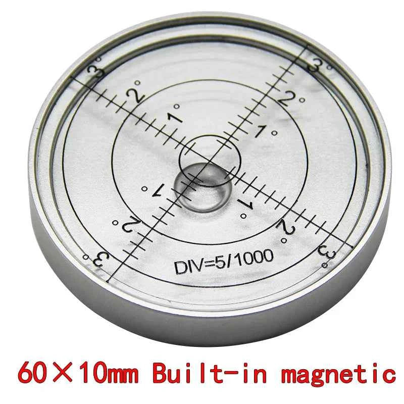 Magnetic Mini Level Meter - High Precision Metal Bubble for Perfectly Level Surfaces, Compact 60x10mm Design