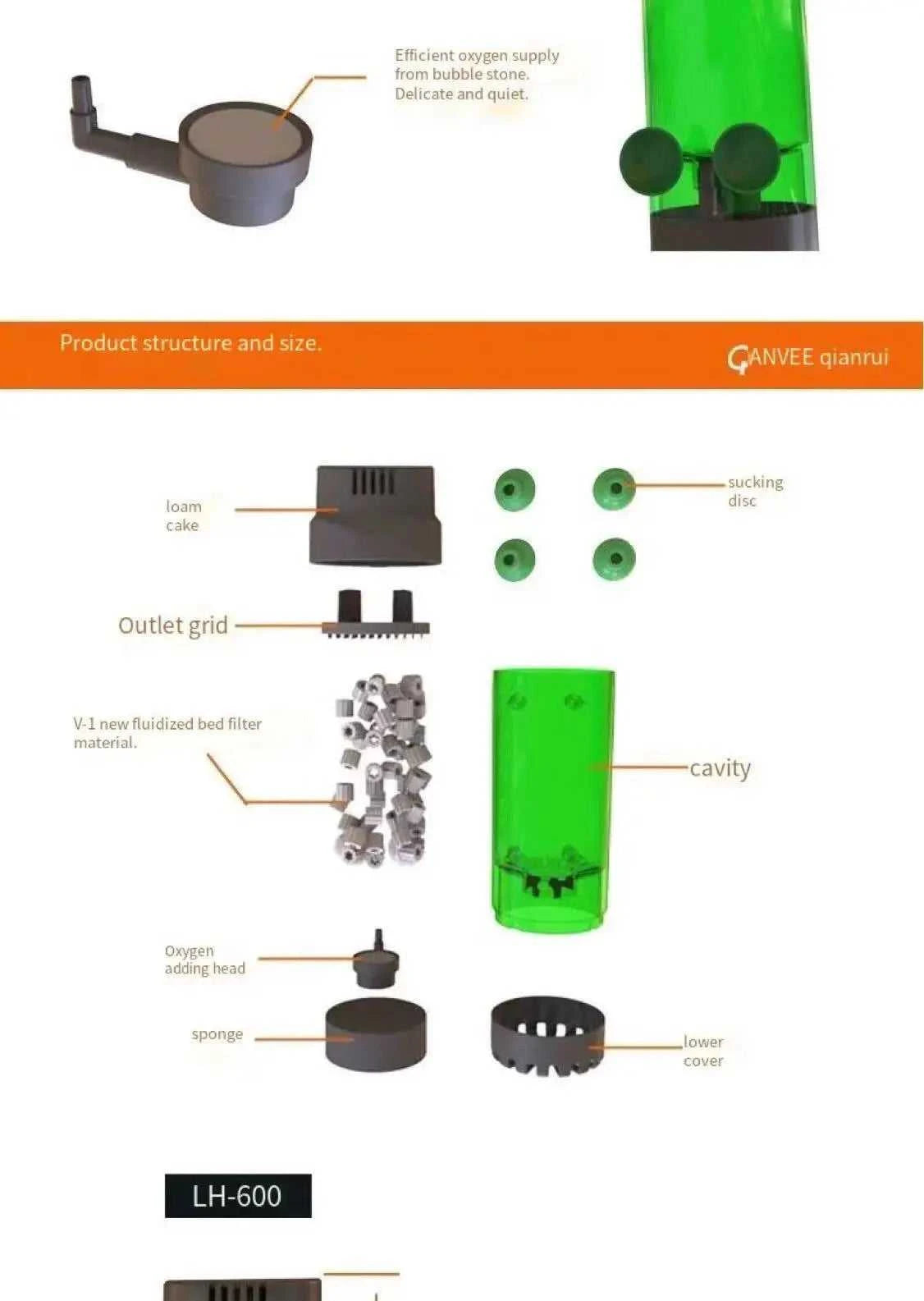 Fish tank fluidized bed filter oxygen supply water fairy rolling filter biochemical filter physical filter aquarium accessories， The jack market .AU The jack market .AU Fishing Gear $ 35 14:29#S