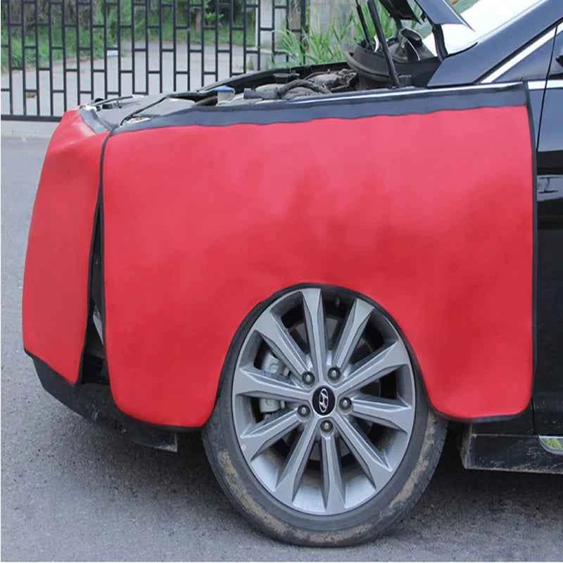 3 pieces of universal magnetic fender cover foldable protector mechanical work mat auto repair mat