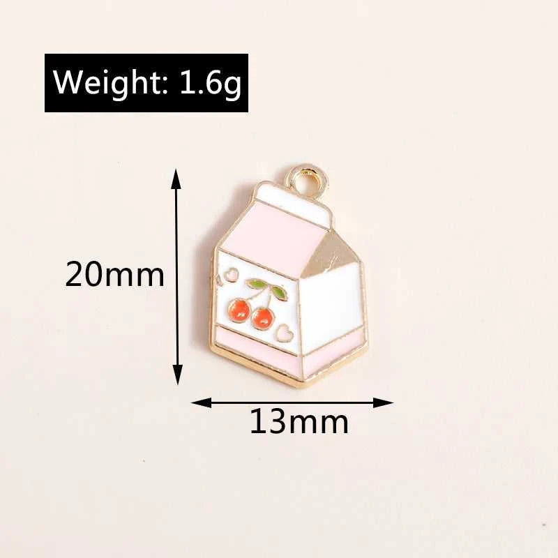 10pcs Mix Enamel Cute Food Drink Ice Cream Cake Juice Cola Charms Pendants for Necklaces Handmade DIY Jewelry Making Accessories The jack market .AU The jack market .AU Jewellery & Chains $ 48 200001033:200005183#style 431