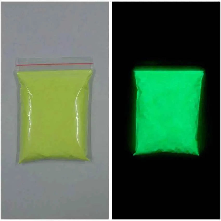 BrightGlow Ultrafine Fluorescent Phosphor Powder - Luminous Glow in the Dark Pigment for Vibrant Coatings