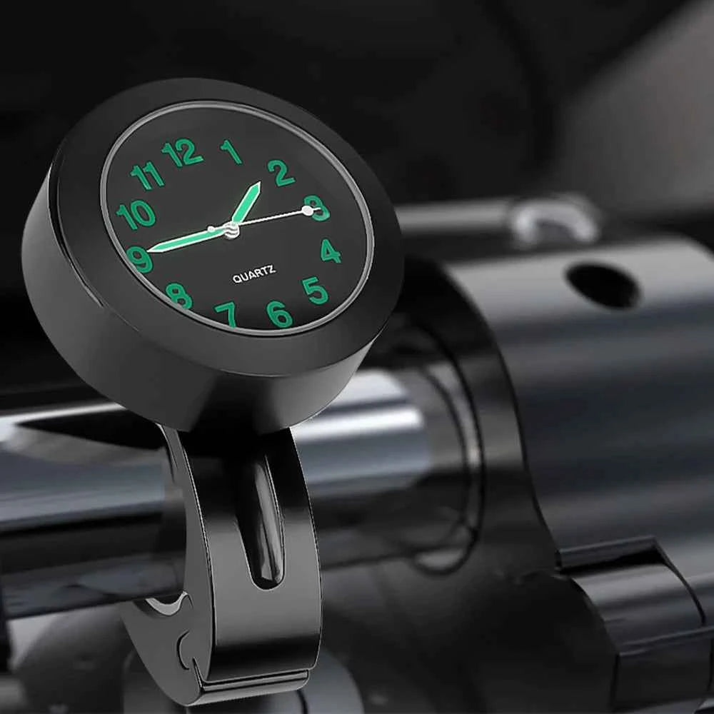 Universal Motorbike Bike Waterproof Handlebar Clock With Night Vision Light 22-25mm Motorcycle Handlebar Mount Clock Watch