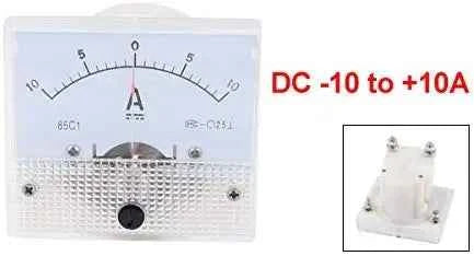 85C1 Bidirectional DC ammeter DC -10 to +10A 1A 2A 5A 2.5A Class 2.5 Accuracy Panel Mounted Analog Ammeter