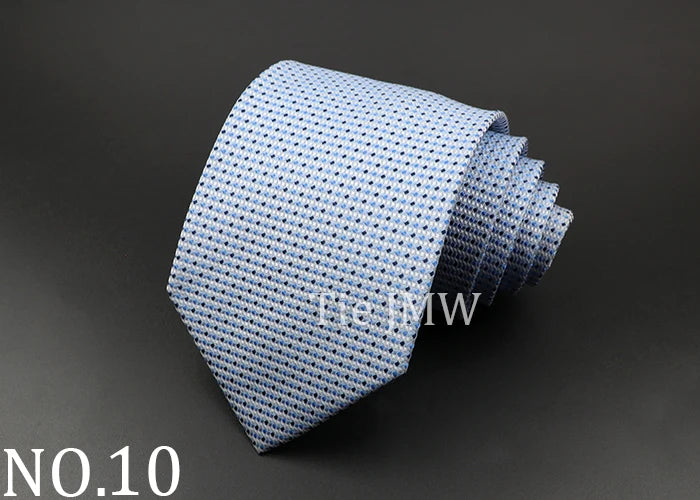 100% Silk Tie 8 cm Stripe Necktie High Quantity Plaid Ties For Men Slim Cravat Neckties Business Meeting Suit Dress Gravatas