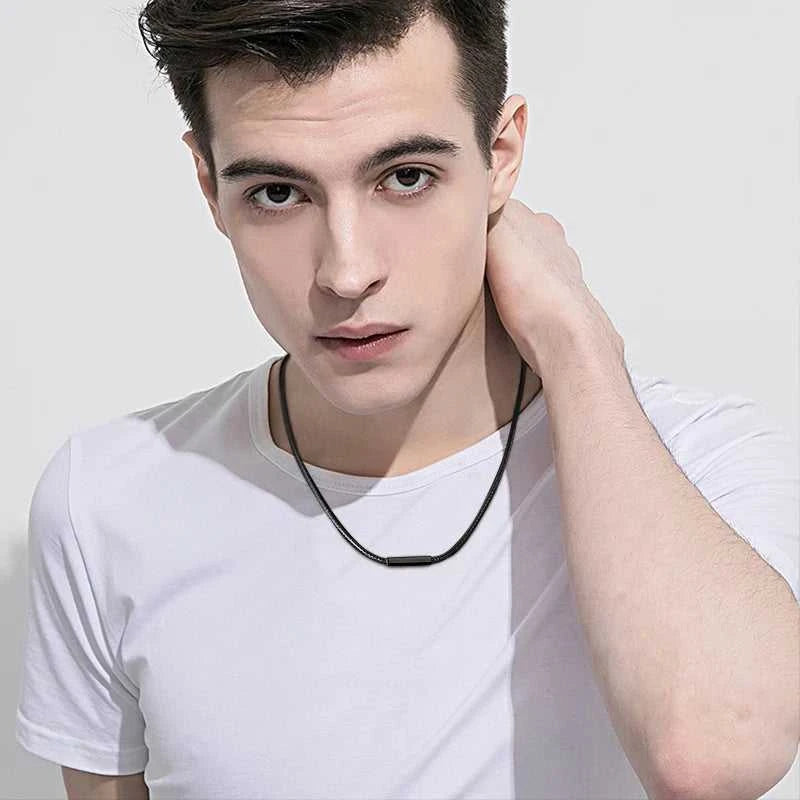 Choker for Men Black Rope Necklace with Magnetic buckle The jack market .AU The jack market .AU Jewellery & Chains $ 53 200001034:201673808#style4
