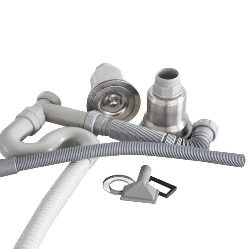 Kitchen Sinks Sink Accessories Deodorant Drain Pipe Extension Cheap Stainless Steel Double Tank Drain The jack market .AU The jack market .AU Home $ 87 14:200006151#110mm