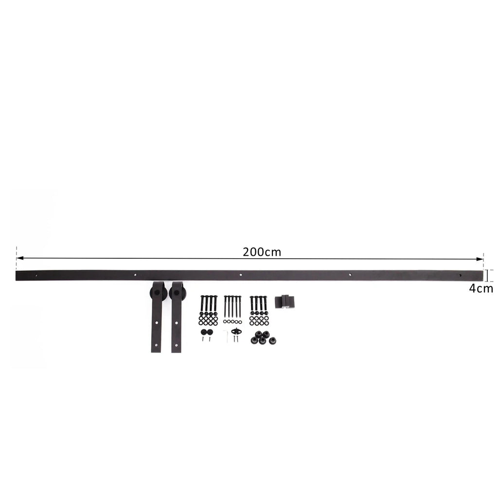 HOMCOM Kit Instalacion Montaje Puerta Corredera Madera Puertas Corredizas Riel Acero The jack market .AU The jack market .AU Home $ 134 14:200000195;200007763:201336104