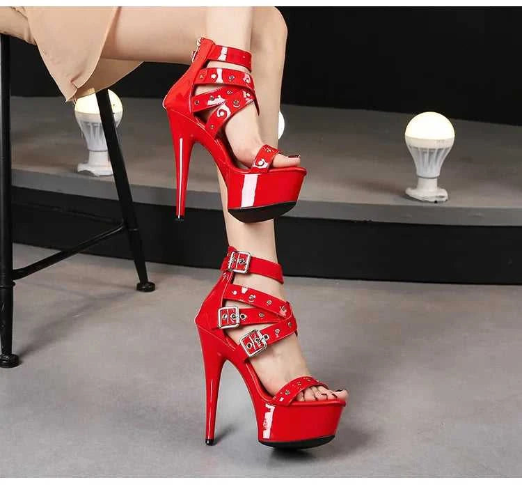 2025 Mclubgirl 8661 Series 15cm Heel 4.5cm Platform 8 Model Rivet Pull ROMAN SANDALS Quick Sell High Heels 15cm LFD The jack market .AU The jack market .AU Step Up Your Style: Trendy Shoes for Every Occasion! $ 86 14:771#15CM-Apricot;200000124:200000898