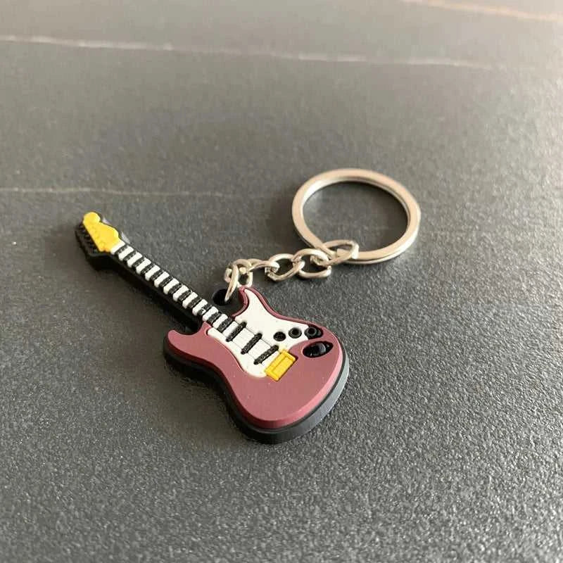 30Pcs Guitar Keychain Man Women Punk Violin Musical Instrument Silicone Pendant Keyring Holder Friends Gifts Bag Jewelry The jack market .AU The jack market .AU Jewellery & Chains $ 61 14:193#Style B