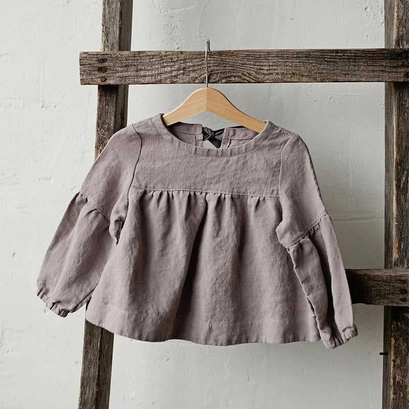 Chic Back Bow Tie Linen Shirt Girls 2026 New Solid Color Casual Loose Baby Kids Long-Sleeved Blouse Autumn Clothes The jack market .AU The jack market .AU Mum & Kids: Essential Products for Every Family $ 45 14:350853#White;200000463:200169197#110cm;200007763:201336100