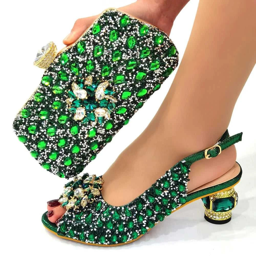 Doershow beautiful Italian Shoes And Bag Sets For Evening Party With Stones Italian Leather Handbags Match Bags!!HWE1-1 The jack market .AU The jack market .AU Step Up Your Style: Trendy Shoes for Every Occasion! $ 128 14:175;200000124:100010482
