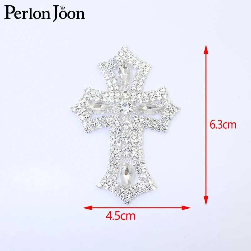 1PCS glittering DIY crystal mini cross rhinestone applique glass patch sewn for wedding bag, shoe decoration YHX077 The jack market .AU The jack market .AU Home $ 28 14:100006056#M