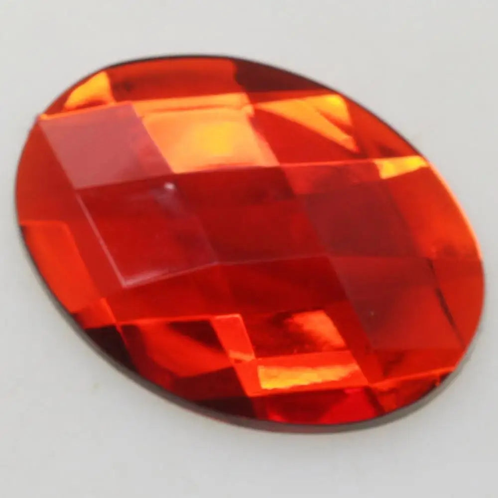 Large 20Pcs/Lot Wholesale Price 30*40MM Oval Wedding Dress Rhinestones Acrylic Diy Glue-On Plastic Button accessories