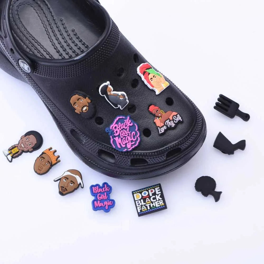 Shoe Charms Black Lives Matter PVC Cartoon Portraits Shoe Accessories for boys girls adults gifts The jack market .AU The jack market .AU Step Up Your Style: Trendy Shoes for Every Occasion! $ 46 14:1052#p2156