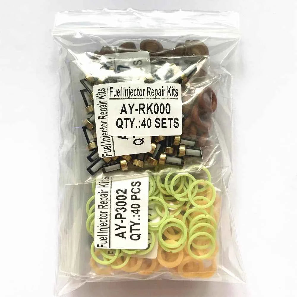 40 Sets Fuel Injector Service kits  For Bo-sch Universal Type  For 0280150943 0280150556 Repair Kits