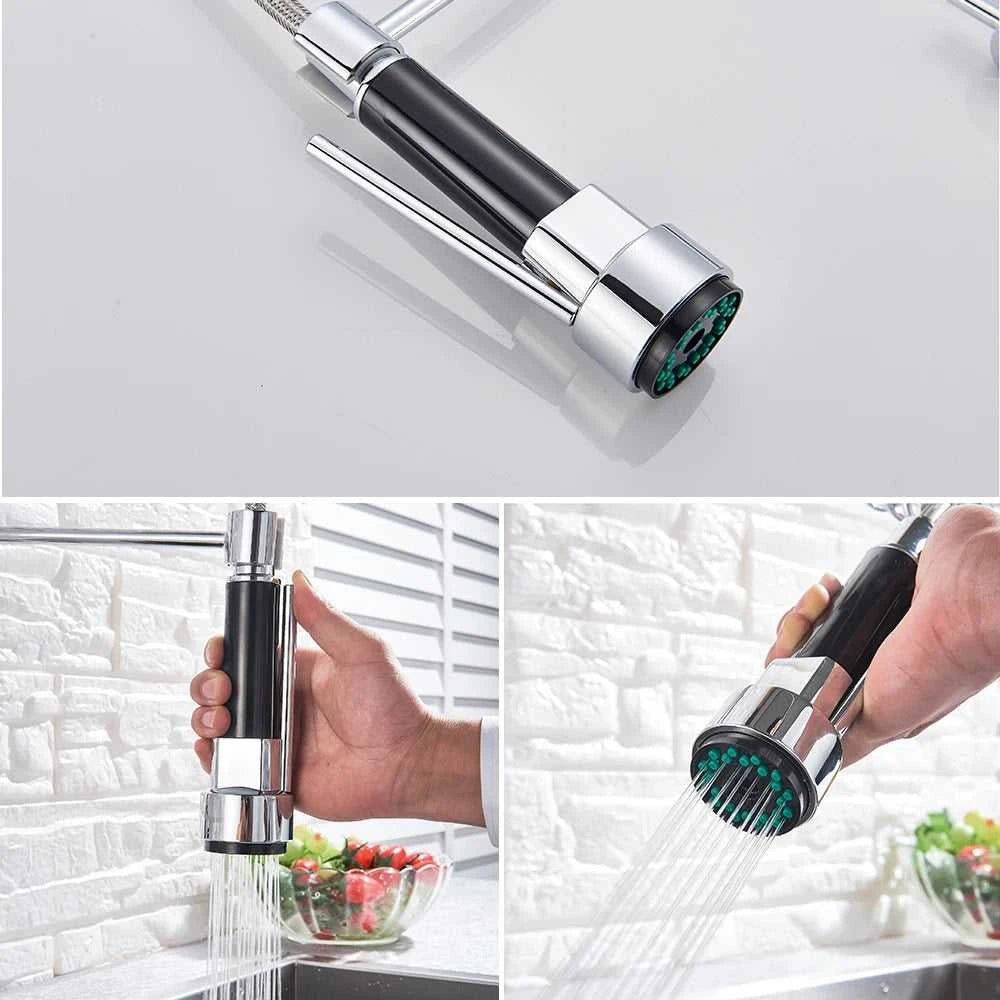 Rozin Matte Black Pull Down Kitchen Faucet Single Cold Water Dual Spouts Kitchen Tap 4 Colors Wall Mounted ABS Nozzle Crane The jack market .AU The jack market .AU Home $ 96 14:496#Gold Faucet;200007763:201336342
