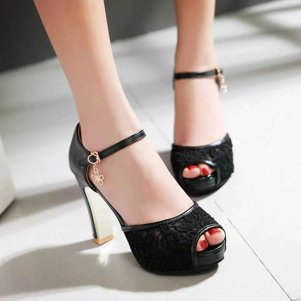 women Summer lace mesh shoes Fish Mouth high heel ladys platform sandals evening dress wedding shoes 2025 zapatos de mujer 43 The jack market .AU The jack market .AU Step Up Your Style: Trendy Shoes for Every Occasion! $ 92 14:193#black;200000124:200000333