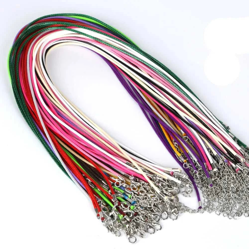 10Pcs/lot 2mm Leather Chains Necklaces Bracelet Pendant Charms Lobster Clasp DIY Jewelry Making Accessories String Cord Necklace The jack market .AU The jack market .AU Jewellery & Chains $ 50 14:365458#Orange Yellow