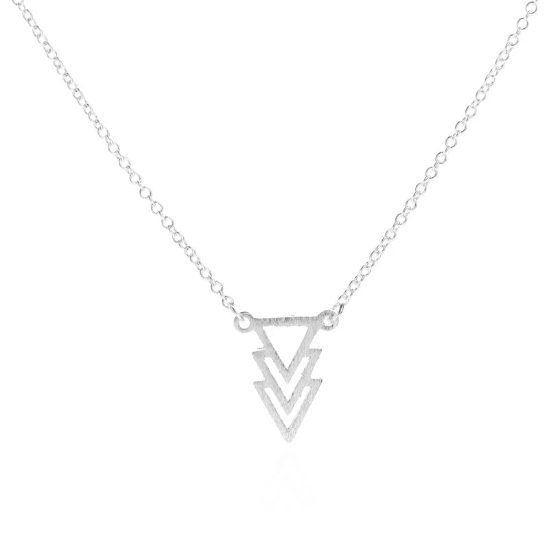 Shuangshuo New Fashion Chokers Vintage Three Triangle Pendant Necklaces for Women Geometric Long Chain Choker Necklace N077 The jack market .AU The jack market .AU Jewellery & Chains $ 51 200001034:361188