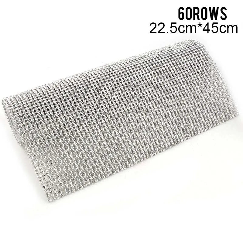1 Pc 3mm Glass Rhinestone+Gold/Silver Aluminum Rhinestone Mesh Trim ABS Plastic HotFix For DIY Wedding Dress Jewelry