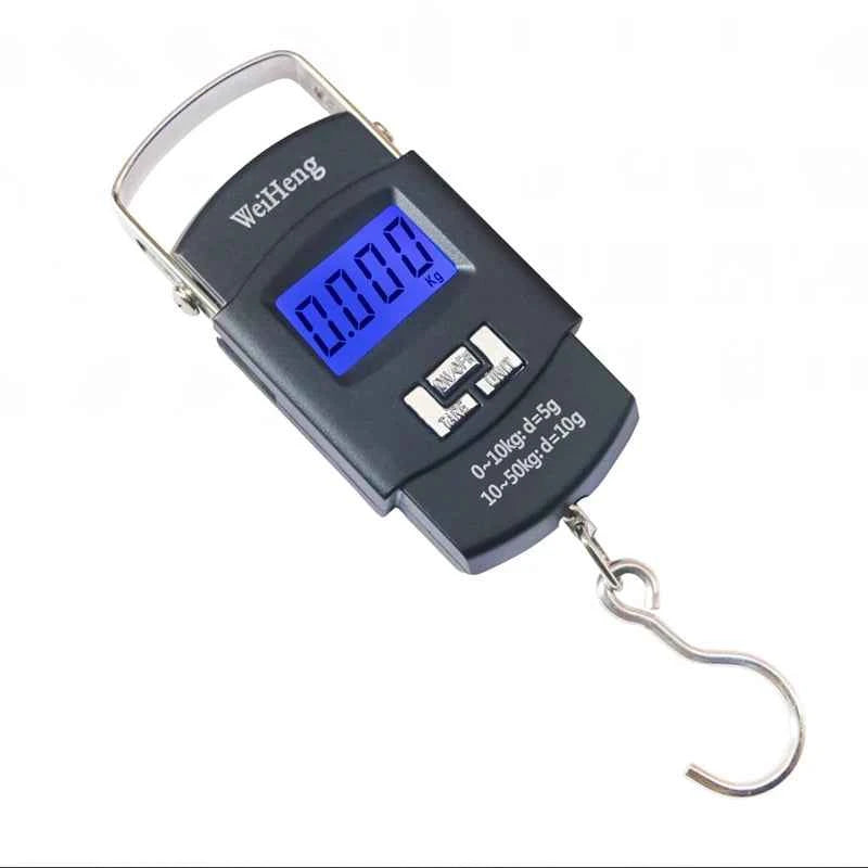 MiniPocket Pro Digital Fishing Scale - 50KG Capacity, Precision 5g Accuracy, Compact Design for Luggage & Kitchen Weighing