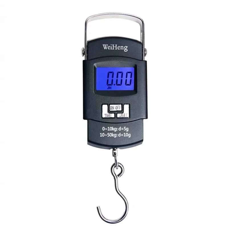 MiniPocket Pro Digital Fishing Scale - 50KG Capacity, Precision 5g Accuracy, Compact Design for Luggage & Kitchen Weighing