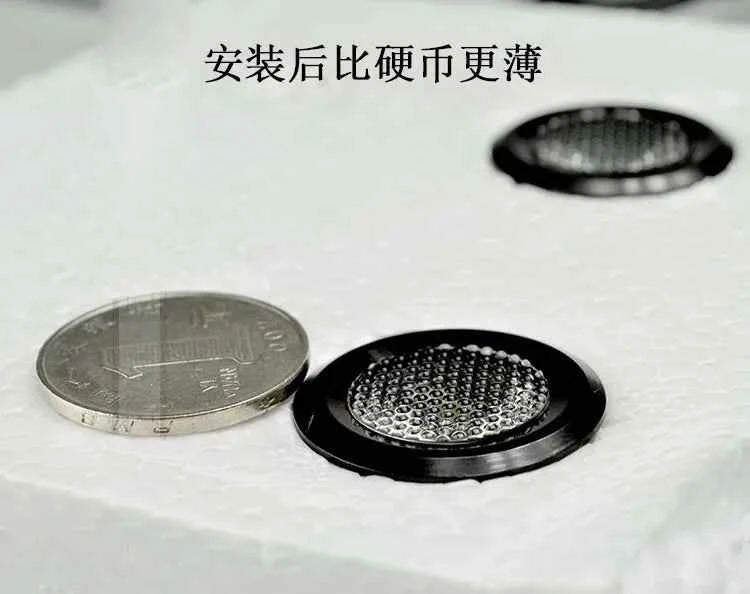Mini size DIY Aluminum Alloy Parking Radar design led Eagle eye light for Car Side Mirror Puddle lamp Under Rearview glass light