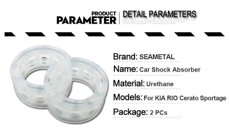 SEAMETAL Car Buffer Shock Absorber Spring Bumper Cover Rubber Protect Spring Gap Filling Buffer Universal Car Suspension Cushion