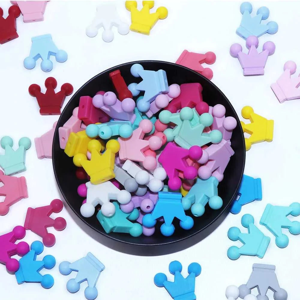 BOBO.BOX 10pcs Baby Teething Toys Crown Silicone Beads Food Grade Silicone DIY Pacifier Chain Pendant Accessories Baby Teethers The jack market .AU The jack market .AU Mum & Kids: Essential Products for Every Family $ 21 14:175#5