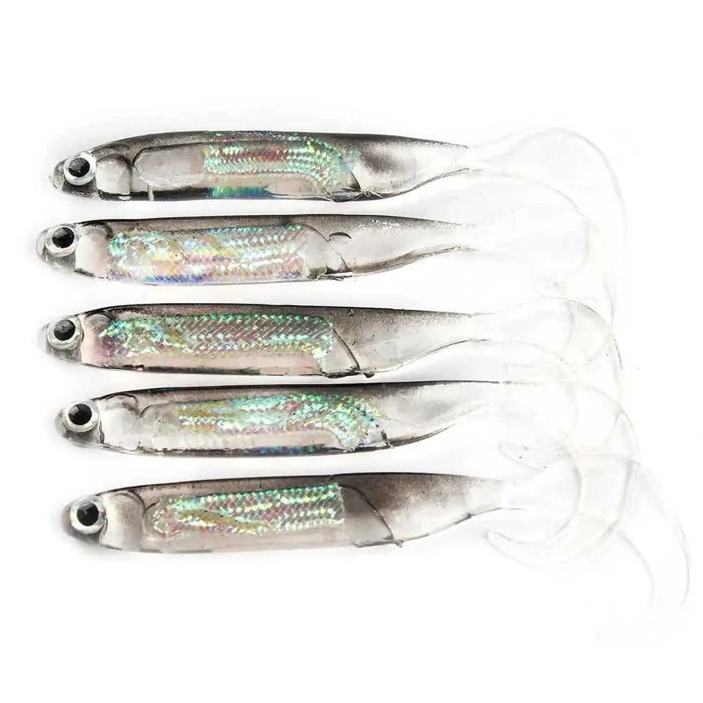 5Pcs/lot Fishing Soft Bait 7CM 7.5CM 1.7G 2.3G 2.7G T Tail fish Fishing Lures Rainbow Color Sequin Swing Fishing Spinner Bait The jack market .AU The jack market .AU Fishing Gear $ 21 14:29#tip lure