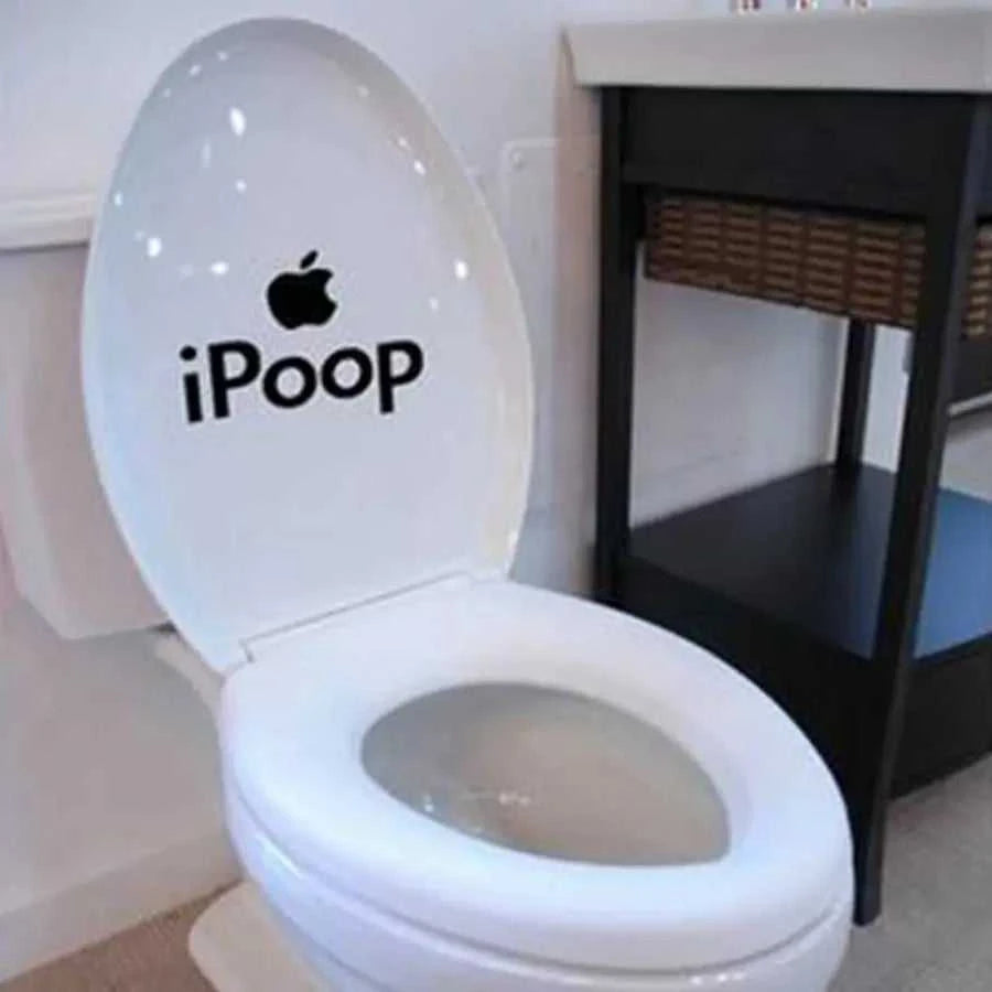 Funny Toilet Seat Stickers DIY Removable Vinyl Wall Art Sticker For Bathroom Toilet Decor The jack market .AU The jack market .AU Home $ 19 14:193;5:200000312#18cmx14cm