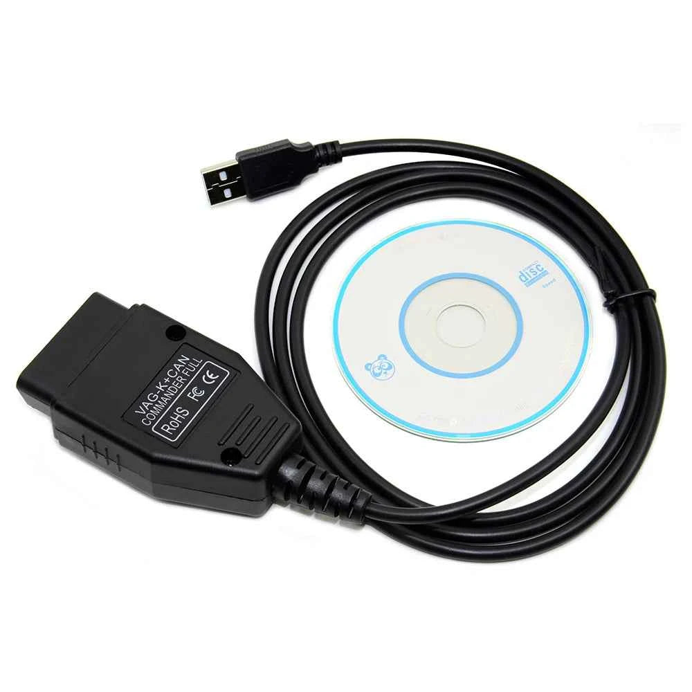 VAG K CAN Commander 1.4 FTDI PIC18F25K80 K+CAN 1 4 OBD 2 OBD2 Auto Car Diagnostic Tools Interface COM K-line Cable