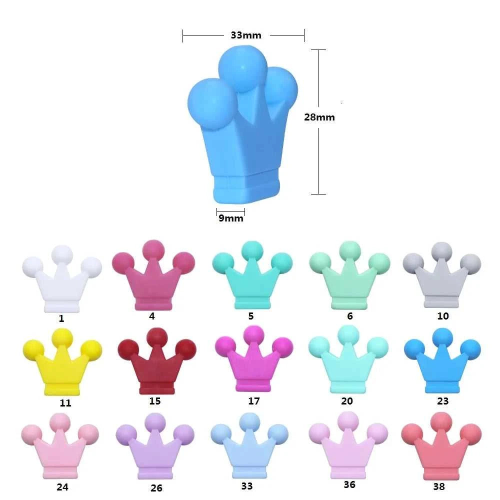 BOBO.BOX 10pcs Baby Teething Toys Crown Silicone Beads Food Grade Silicone DIY Pacifier Chain Pendant Accessories Baby Teethers The jack market .AU The jack market .AU Mum & Kids: Essential Products for Every Family $ 21 14:175#5
