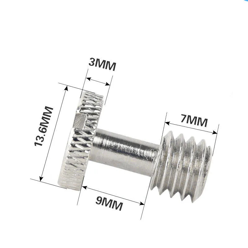 Jadkinsta 1/4 3/8 flat head Convert Slotted Screw Adapter Thread Camera Screw Mount Adapter for DSLR Camera Tripod Light Stand