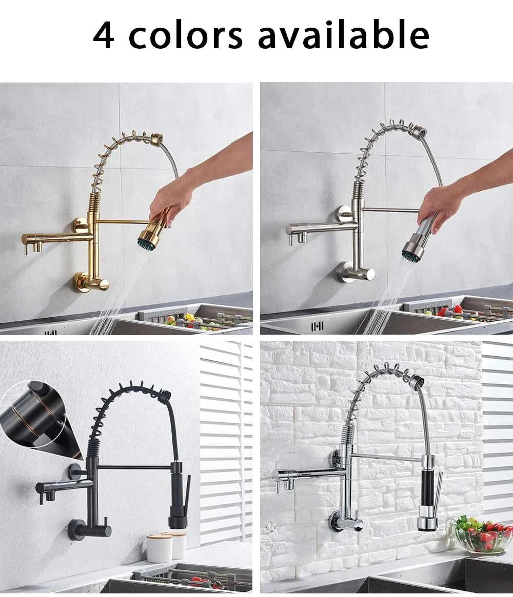Rozin Matte Black Pull Down Kitchen Faucet Single Cold Water Dual Spouts Kitchen Tap 4 Colors Wall Mounted ABS Nozzle Crane The jack market .AU The jack market .AU Home $ 96 14:496#Gold Faucet;200007763:201336342