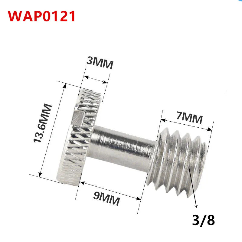Jadkinsta 1/4 3/8 flat head Convert Slotted Screw Adapter Thread Camera Screw Mount Adapter for DSLR Camera Tripod Light Stand