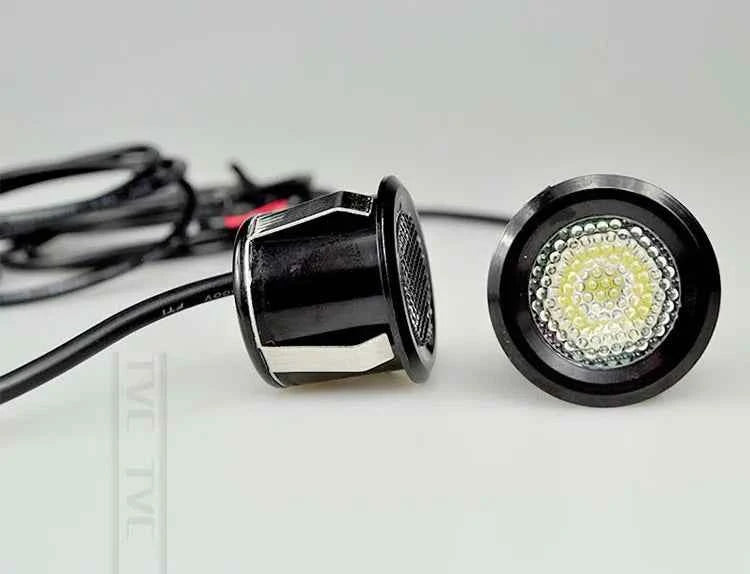 Mini size DIY Aluminum Alloy Parking Radar design led Eagle eye light for Car Side Mirror Puddle lamp Under Rearview glass light