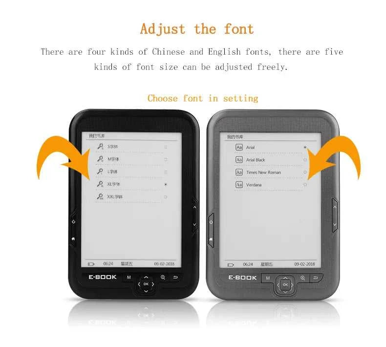 16GB E book reader 6 inch HD eink screen 2500mAh battery pocket books gift pu cover ELECTSHONG The jack market .AU The jack market .AU Accessories Electronics $ 171 14:29#16GB