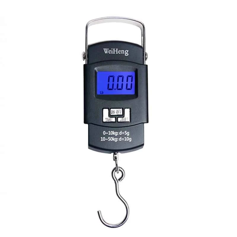 MiniPocket Pro Digital Fishing Scale - 50KG Capacity, Precision 5g Accuracy, Compact Design for Luggage & Kitchen Weighing