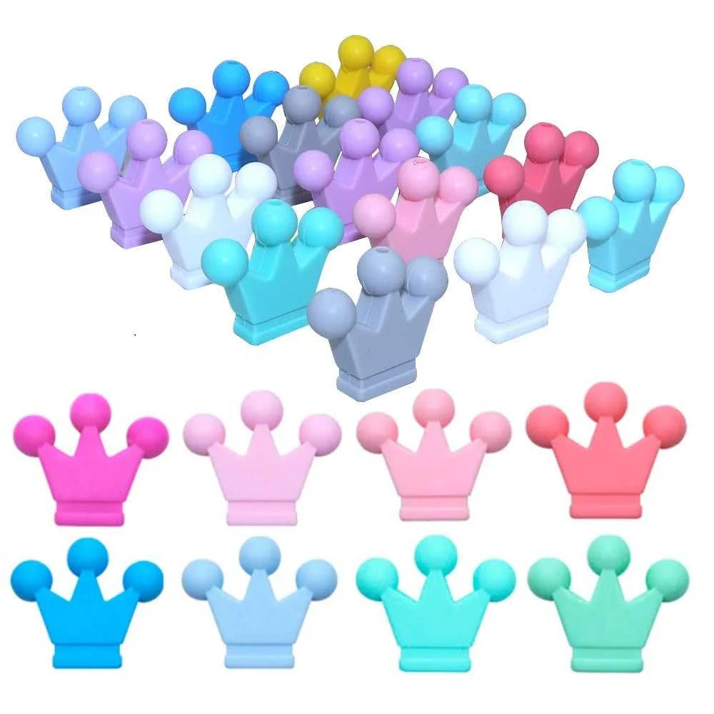 BOBO.BOX 10pcs Baby Teething Toys Crown Silicone Beads Food Grade Silicone DIY Pacifier Chain Pendant Accessories Baby Teethers The jack market .AU The jack market .AU Mum & Kids: Essential Products for Every Family $ 21 14:175#5