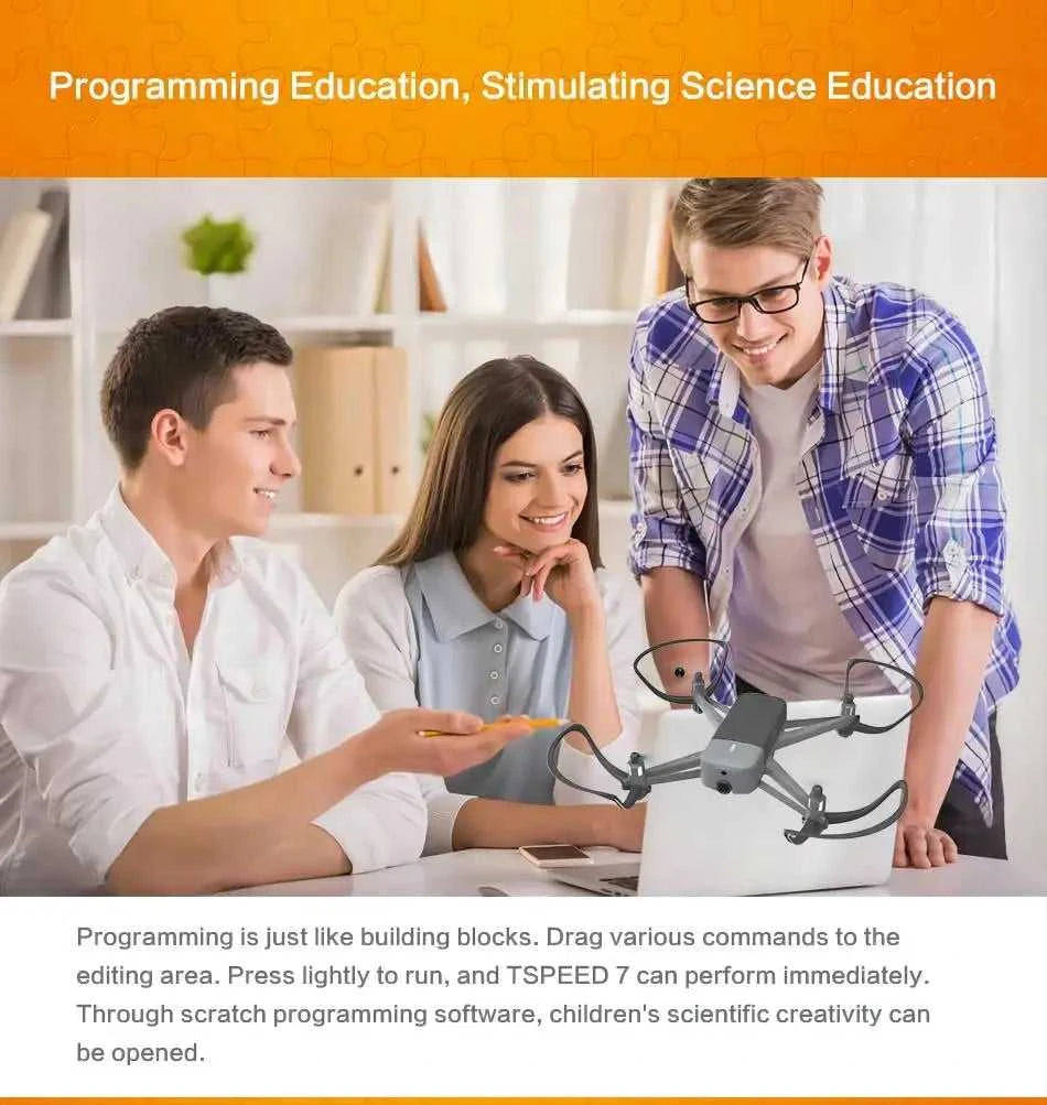 G149 Educational Programming/Infrared Obstacle Avoidance Drone VS Tello EDU Drone + 720P Camera & Scratch Programming Language The jack market .AU The jack market .AU Drones $ 202 14:193#2B