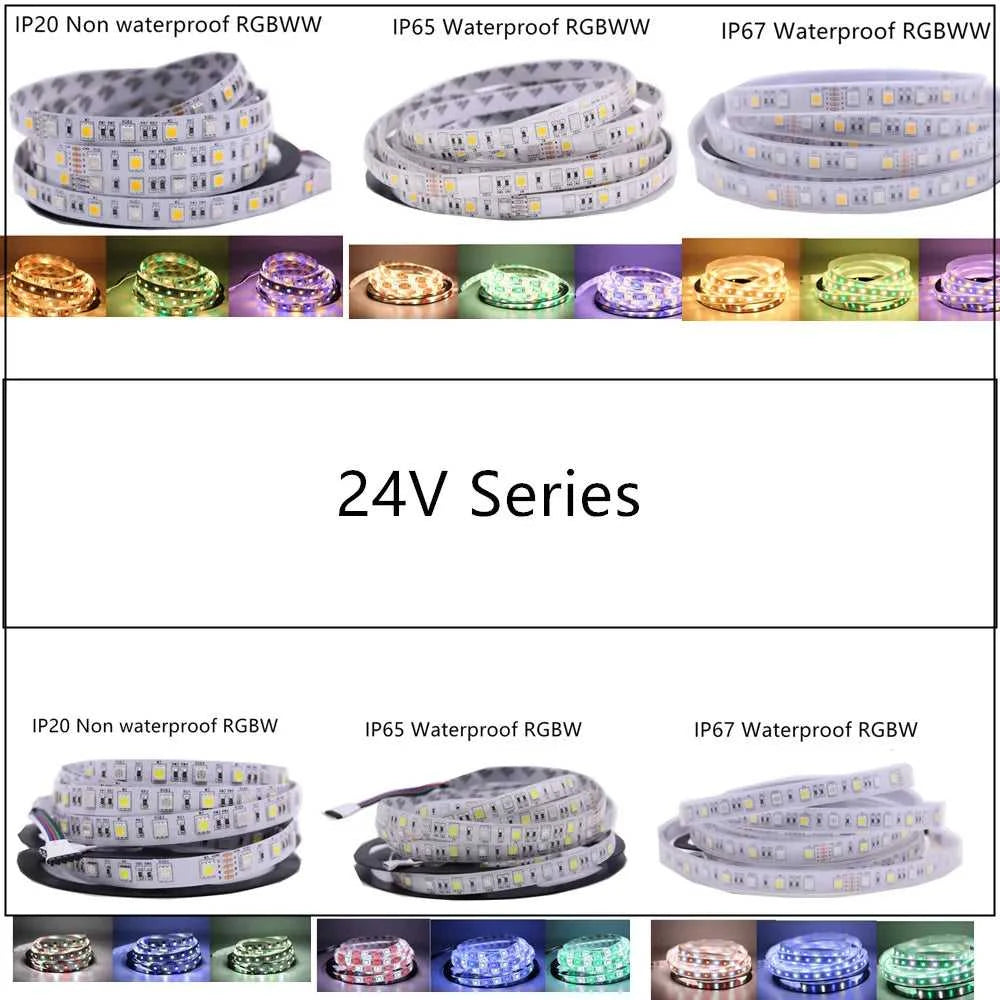 DC12V 24V 5050 LED Strip RGBW Flexible LED Light 60LED/m NW 4000K UV IP20/IP65 RGB+White/+Warm White RGBCCT Tape for decoration The jack market .AU The jack market .AU Home $ 62 136:200003940#RGBWW 5pin 10mm PCB;14:10#IP67 Tube Waterproof;249:200006306#24V