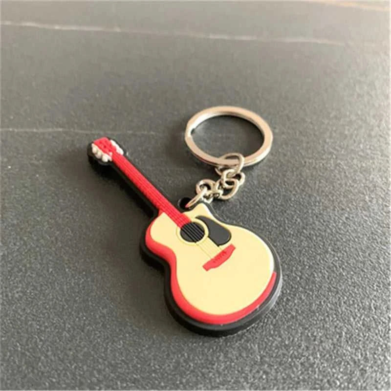 30Pcs Guitar Keychain Man Women Punk Violin Musical Instrument Silicone Pendant Keyring Holder Friends Gifts Bag Jewelry The jack market .AU The jack market .AU Jewellery & Chains $ 61 14:193#Style B