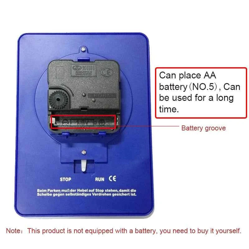 Vehicle Portable Car Parking Disc Timer Clock Arrival Time Display Blue Plastic Parking Time Tools