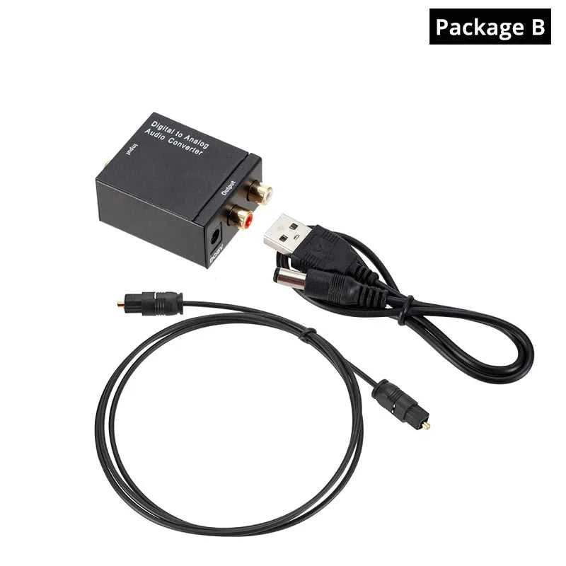 Grwibeou USB DAC Digital To Analog Audio Converter RCA R/L Output Optical Digital Stereo Audio SPDIF Coaxial To Analog DAC USB The jack market .AU The jack market .AU Accessories Electronics $ 51 14:350853#Add USB Optical